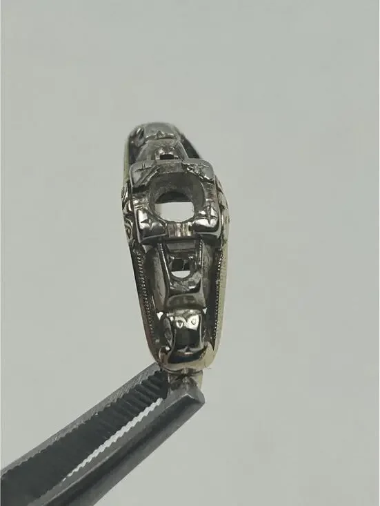 Granat Bros 14k Yellow Gold Engagement Ring Setting Mounting 1.84 Grams NO STONE - Picture 2 of 16